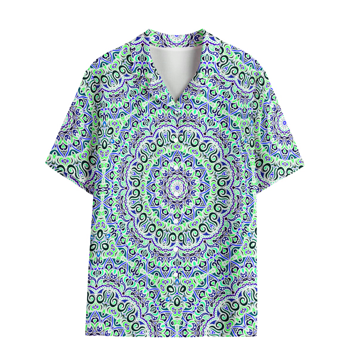 Blue - Turquoise Rayon Shirt