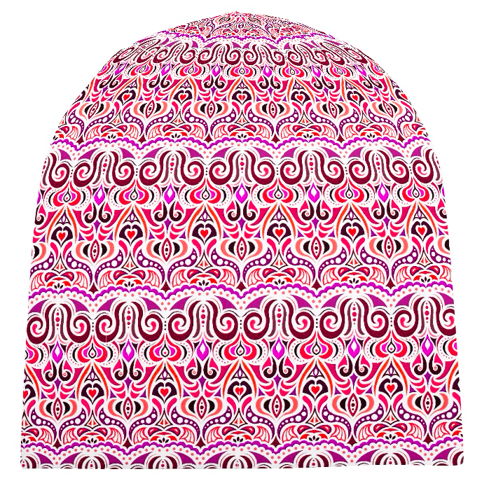 Red - Pink - Maroon Velvet Hat