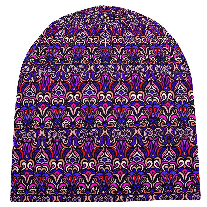 Purple - Pink - Red Velvet Hat