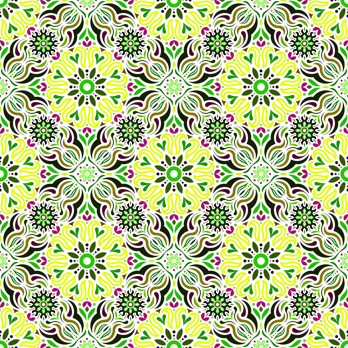 Purple - Maroon Mandala Fabric 2009.2i