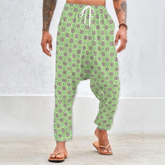 Green - Red Velvet Harem Pants 237i