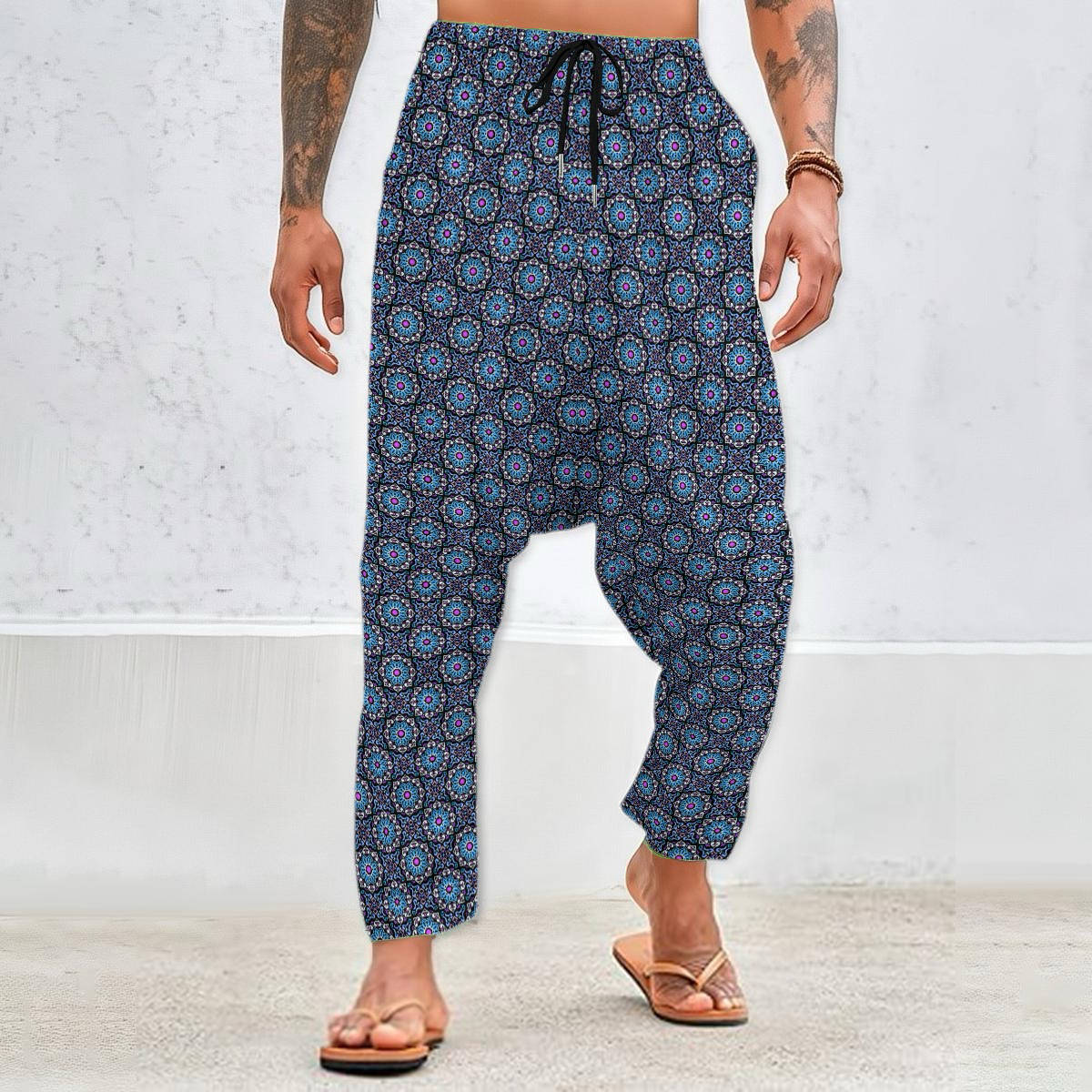 Blue - Purple Velvet Harem Pants 216