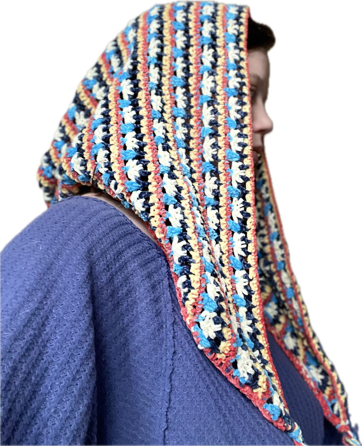 Kit: Festive Crushed Velvet Chenille Earflap Hoodie Hat