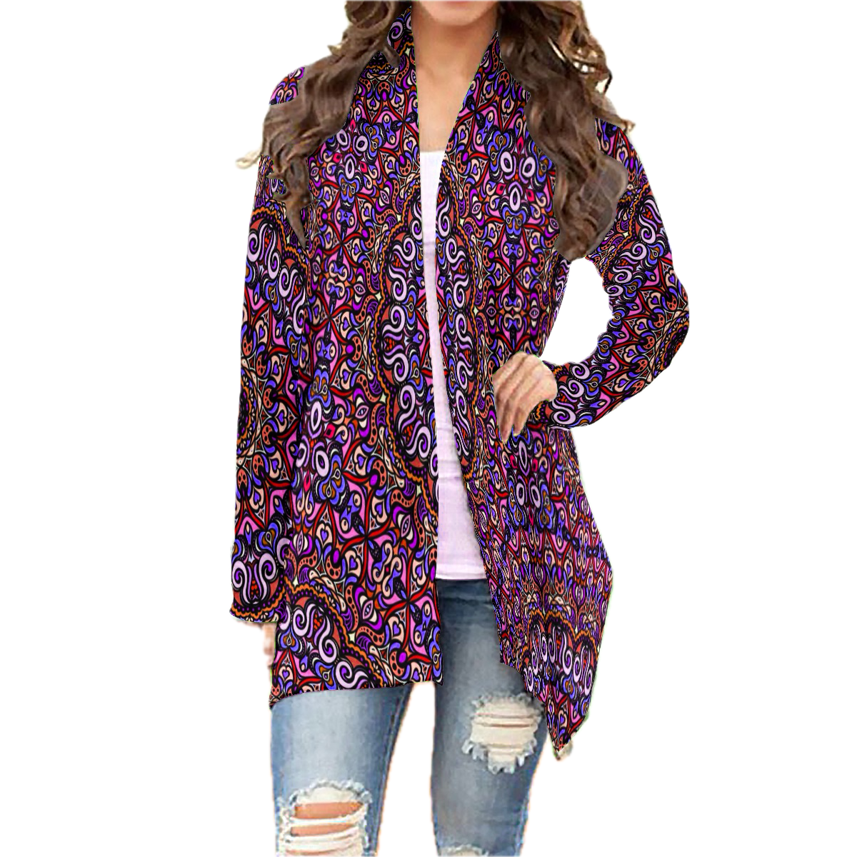 Orange - Purple - Pink Cardigan