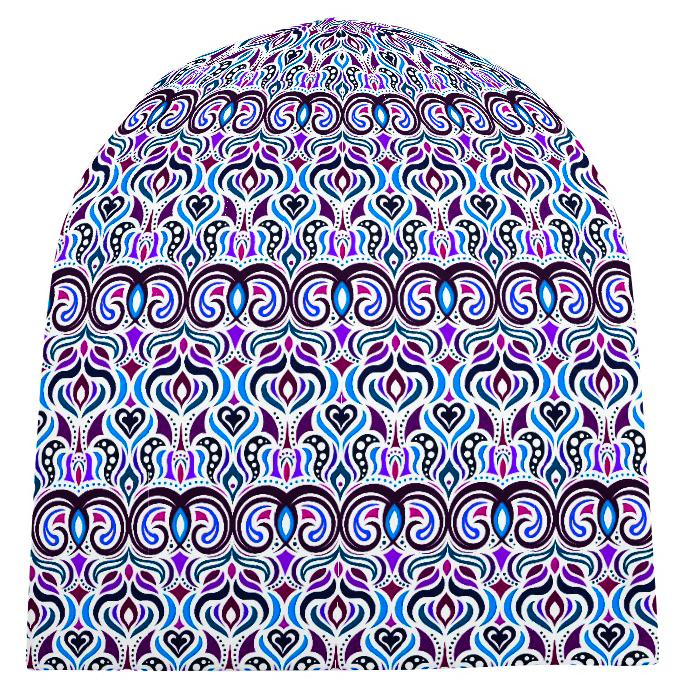 Blue - Purple - Maroon Velvet Hat