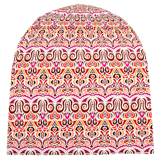 Red - Orange - Yellow Velvet Hat