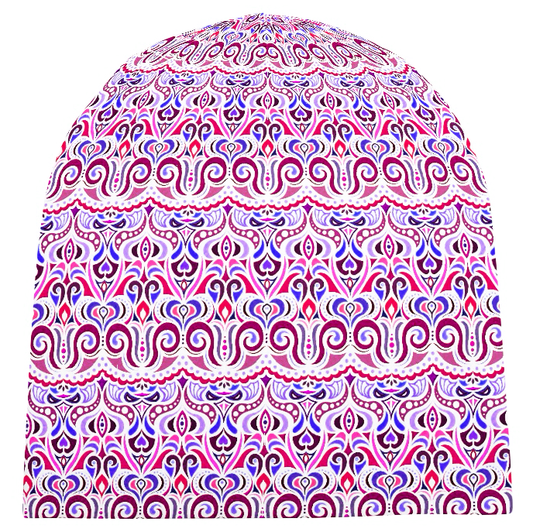 Red - Pink - Blue Velvet Hat