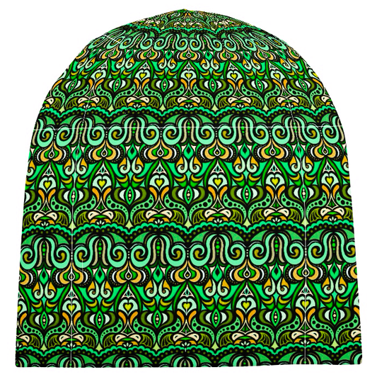 Green - Yellow - Chartreuse Velvet Hat