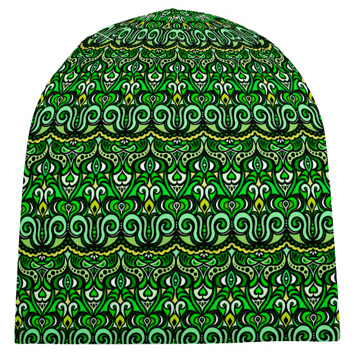 Green - Chartreuse Velvet Hat