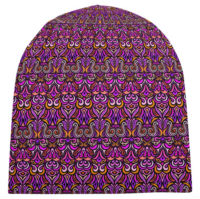 Pink - Yellow - Purple Velvet Hat