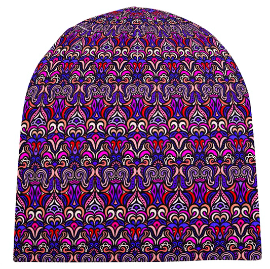Purple - Pink - Red Velvet Hat