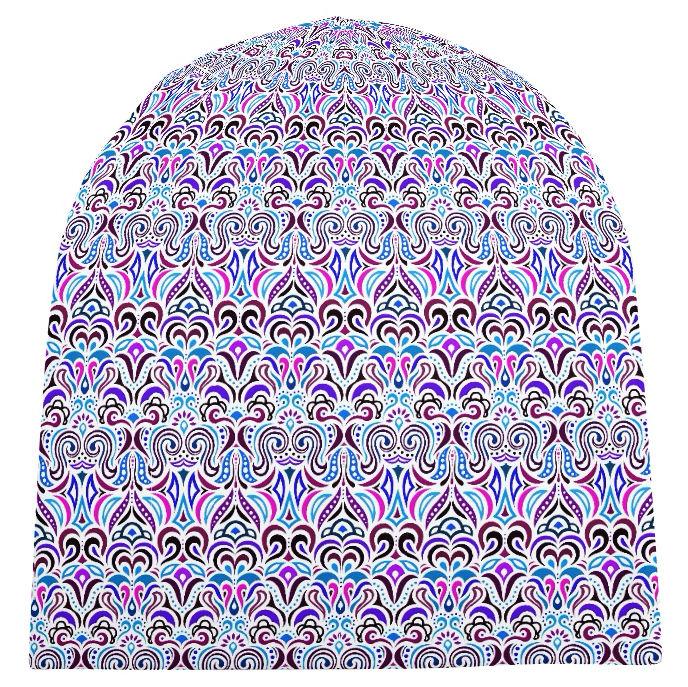 Purple - Pink - Blue Velvet Hat